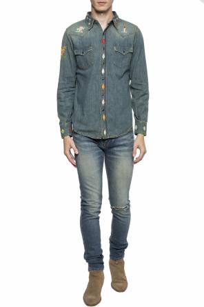 Embroidered denim shirt, zdjęcie 2 Embroidered denim shirt od Saint Laurent
